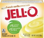2 x Jell-o French Vanilla Instant Pudding 96g Jello Jell o